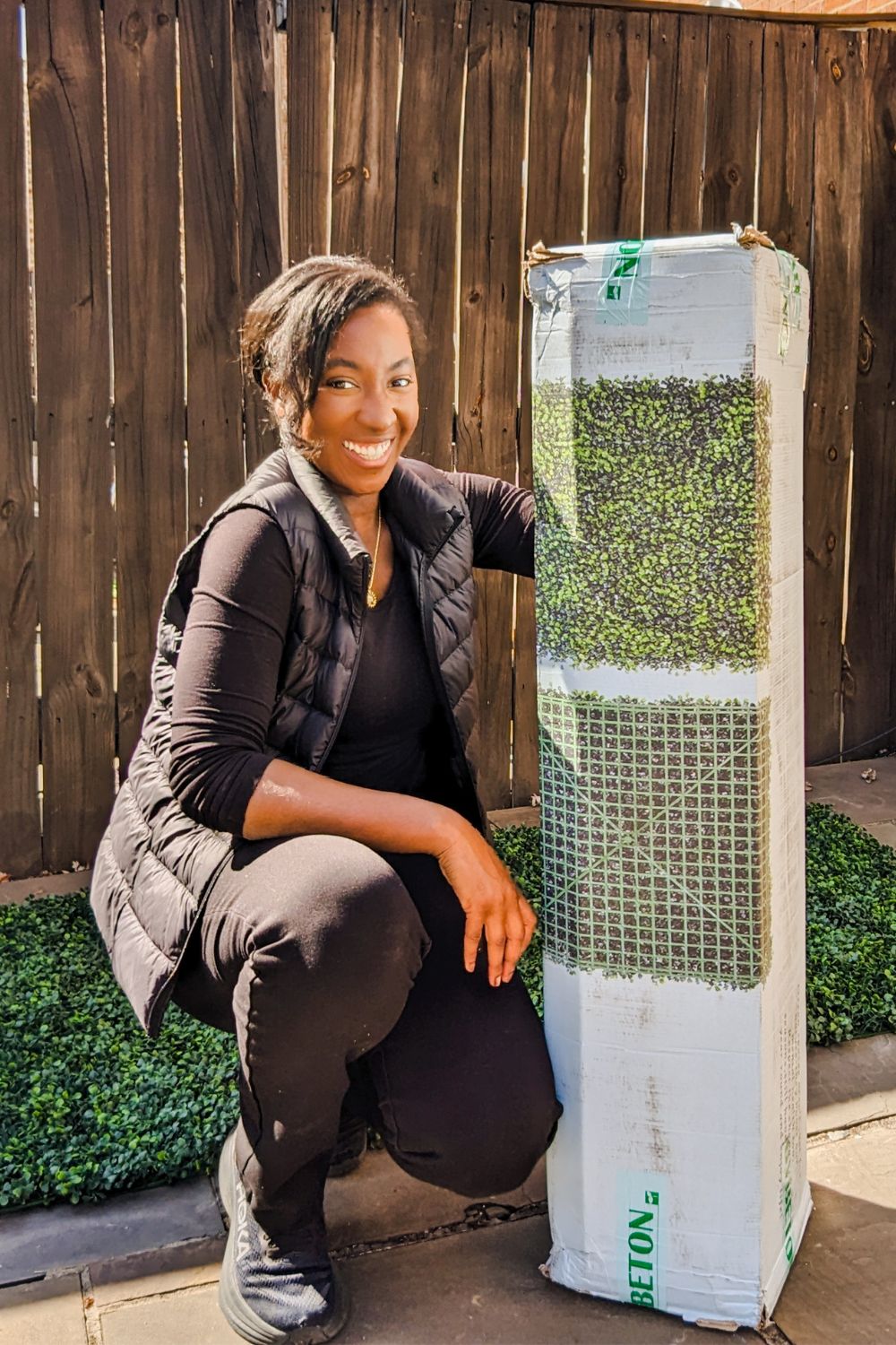 DIY How to Install Faux Boxwood Wall The Radiant Abode